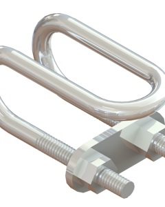 Support clamp drinker cage farrowing/gestation